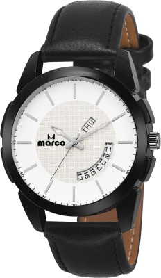 MARCO DAY N DATE MR-GR 6044 WHT BLK Watch  - For Men   Watches  (Marco)