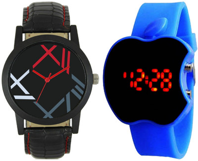 

CM Kids Watch Combo With Premium And Sporty Look LR 0012_Blue Apple Watch - For Boys