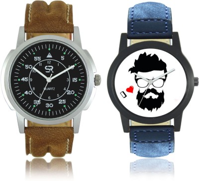 AD Global AD-SR-01FX-407 Special Offer In Stylish With Attractive High Graphics Printed Dial Genuine Leather Strap Special Watch  - For Men   Watches  (AD GLOBAL)