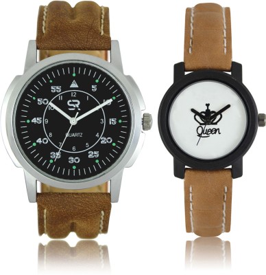 Shivam Retail Sr01-LR-209 Combo New Design With Brown Leather Strap Watch  - For Boys & Girls   Watches  (Shivam Retail)