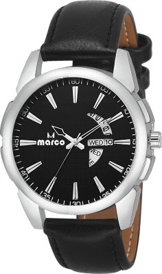 MARCO DAY N DATE MR-GR 5041 BLK BLK Watch  - For Men   Watches  (Marco)