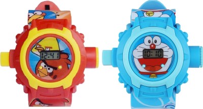 Starro Angry Bird & Doraemon Projector Images Watch  - For Boys & Girls   Watches  (Starro)