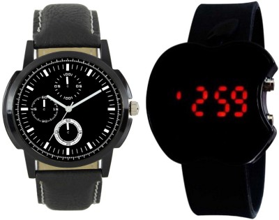 CM Kids Watch Combo With Premium And Sporty Look LR 0013_ Black Apple Watch  - For Boys   Watches  (CM)