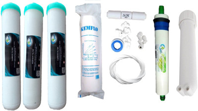 

Earth Ro System 1 Year earth80 gpd membrane and RO service Kit with Jacco Inline set Solid Filter Cartridge(0.001, Pack of 10)