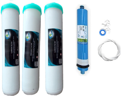 

Earth Ro System 1 Year RO service Kit with hitech membrane and Jacco Inline set Solid Filter Cartridge(0.001, Pack of 7)
