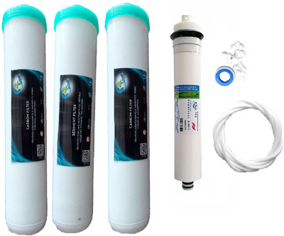 

Earth Ro System 1 Year RO service Kit with one hitech membrane and Jacco Inline set Solid Filter Cartridge(0.001, Pack of 7)