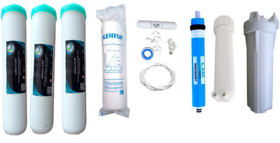 

Earth Ro System 1 Year RO service Kit with Jacco Inline set and CSM membrane Solid Filter Cartridge(0.001, Pack of 11)