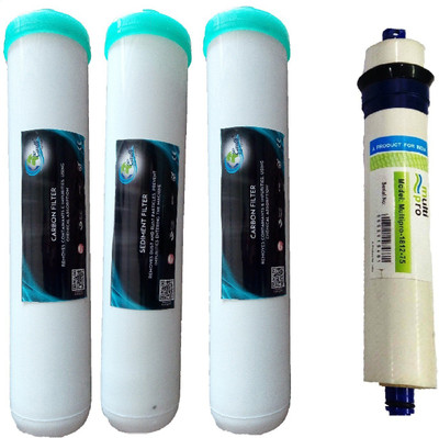 

Earth Ro System 1 Year RO service Kit,multipro with Jacco Inline set Solid Filter Cartridge(0.001, Pack of 4)