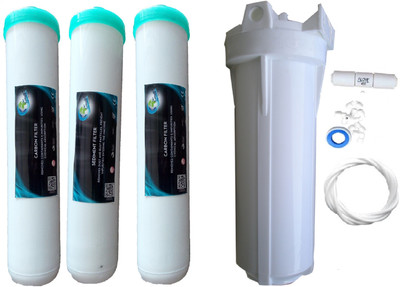 

Earth Ro System 1 Year RO service Kit with Jacco Inline set mod4 Solid Filter Cartridge(0.001, Pack of 8)