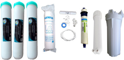 

Earth Ro System 1 Year RO service Kit with Jacco Inline set and multipro membrane Solid Filter Cartridge(0.001, Pack of 11)