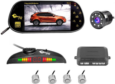 

mytvs 7 inch TRV-39 7inch Multimedia Bluetooth/Usb Screen + Silver Car Parking Sensor + Nightvision Rear view Camera(1 Yr Warranty) for all Cars Combo