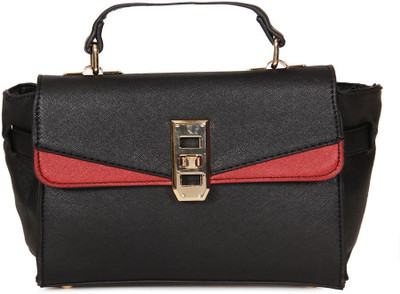 

Addons Metal Turnaround Lock Satchel Multipurpose Bag(Black, 5 L)