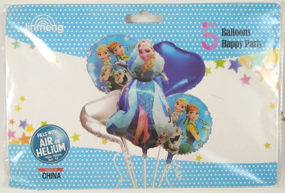 

Atpata Funky Printed Frozen (Pack of 5) Foil Balloons Balloon(Multicolor, Pack of 5)