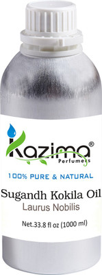 

KAZIMA Sugandh Kokila Essential Oil (1000ML) 100% Pure Natural & Undiluted For Skin care & Hair treatment(1000 ml)