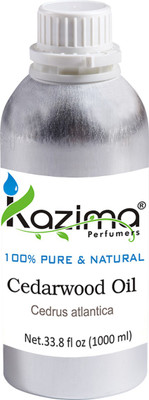 

KAZIMA Cedarwood Essential Oil (1000ML) 100% Pure Natural & Undiluted For Skin care & Hair treatment(1000 ml)