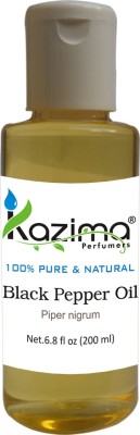 

KAZIMA Black Pepper Essential Oil (200ML) 100% Pure Natural & Undiluted For Skin care & Hair treatment(200 ml)