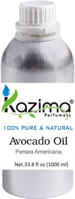 

KAZIMA Avocado Cold Pressed Carrier Oil (1000ML) 100% Pure Natural & Undiluted For Skin care & Hair treatment(1000 ml)