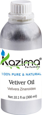 

KAZIMA Vetiver Essential Oil (300ML) 100% Pure Natural & Undiluted For Skin care & Hair treatment(300 ml)