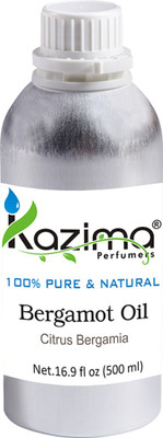 

KAZIMA Bergamot Essential Oil (500ML) 100% Pure Natural & Undiluted For Skin care & Hair treatment(500 ml)