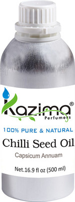 

KAZIMA Chilli Seed Essential Oil (500ML) 100% Pure Natural & Undiluted For Skin care & Hair treatment(500 ml)