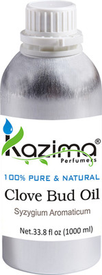 

KAZIMA Clove Bud Essential Oil (1000ML) 100% Pure Natural & Undiluted For Skin care & Hair treatment(1000 ml)