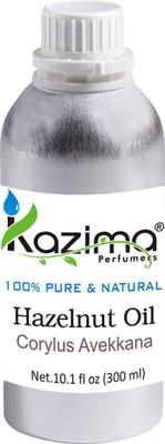 

KAZIMA Hazelnut Cold Pressed Carrier Oil (300ML) 100% Pure Natural & Undiluted For Skin care & Hair treatment(300 ml)