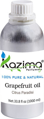 

KAZIMA Grapefruit Essential Oil (1000ML) 100% Pure Natural & Undiluted For Skin care & Hair treatment(1000 ml)