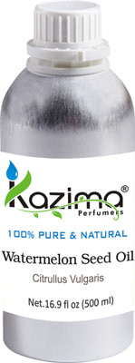 

KAZIMA Watermelon Seed Essential Oil (500ML) 100% Pure Natural & Undiluted For Skin care & Hair treatment(500 ml)