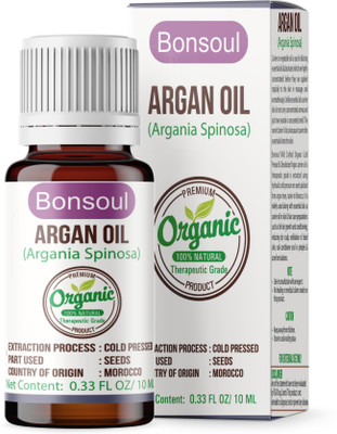 

bonsoul 100% Pure and Organic Unrefined, Cold Pressed Moroccon Argan Oil(10 ml)