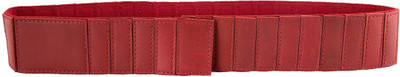 

trysco Girls Evening Red Genuine Leather Belt, Black