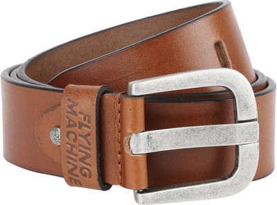 

Flying Machine Men Casual Brown Genuine Leather Belt