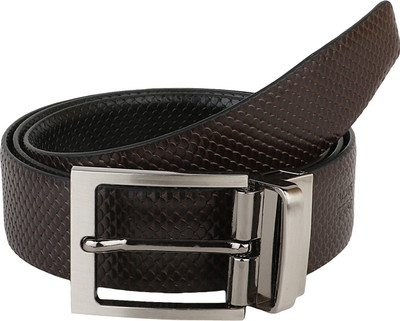 

Bharat Leather Emporium Men Formal, Casual, Party, Evening Black Genuine Leather Reversible Belt
