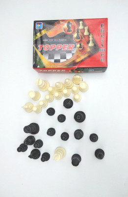 

Aparnas High Quality Chess Pawns Board Game Solid Chess Coins Topper (Color may vary) Board Game