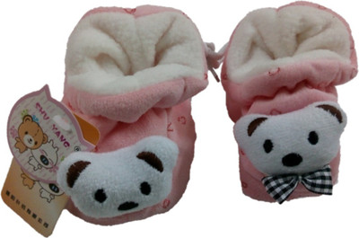 

Babeez Comfort Baby Booties - For Infants Booties(Toe to Heel Length - 9 cm Pink)