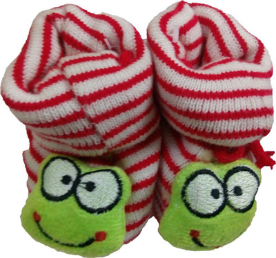 

Babeez Baby Booties with Cute Face Booties(Toe to Heel Length - 9 cm Red)