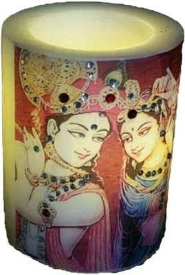 

RYHAN Radha Krishna LED Candle(Multicolor, Pack of 1)
