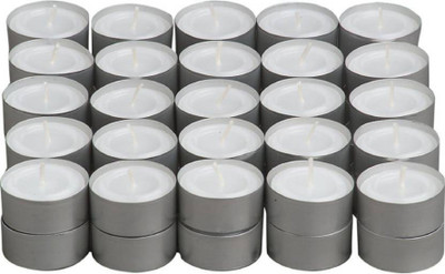 

shreeaadhya tealights Candle(White, Pack of 50)