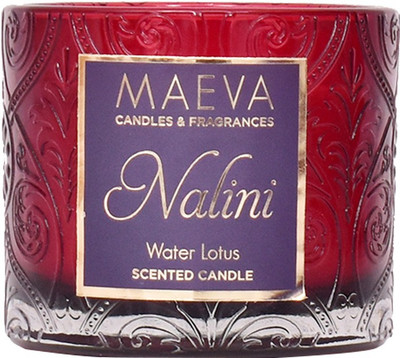 

MAEVA NALINI EMBOSSED GLASS 2-WICK SCENTED CANDLE Candle(White, Pack of 1)
