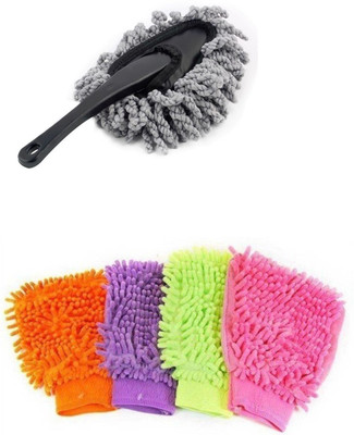 

CleanIT Super Clean Combo Dashboard Duster + Microfiber Gloves MFBSPG4GlV1249CLT Vehicle Interior Cleaner(425 g)