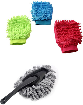 

CleanIT Super Clean Combo Dashboard Duster + Microfiber Gloves CHO3GlV1149CLT Vehicle Interior Cleaner(425 g)