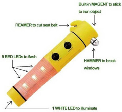 

Bruzone CFHB13 Car Safety Hammer