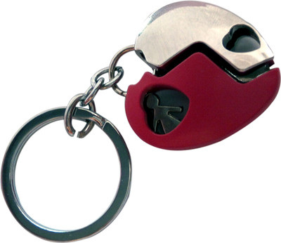 

JOSHISNEST Metallic Red Couple Heart Key Chain(Multicolor)