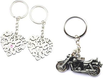

MGP Fashion Attractive,God,couple,love,cartton,locking,Trendy Love Girl Boy Family Gift Metal Key Chain Combo No.402 Key Chain(Multicolor)