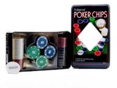 

DealBindaas 100 Chips Professional Poker Set(Multicolor)