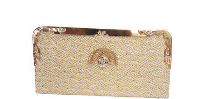 

singhasan & co. Casual Gold Clutch
