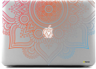 

Hamee Clear Transparent Hard Hybrid Slim Fit Plastic Bumper Back Shell Case Cover for Apple MacBook Pro 13" 2015 edition (A1278) - Gradient Mandala Combo Set