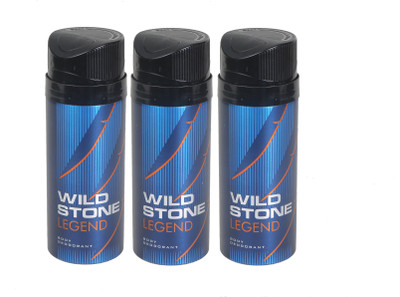 

Wild Stone legend3 Deodorant Spray - For Men(450 ml, Pack of 3)