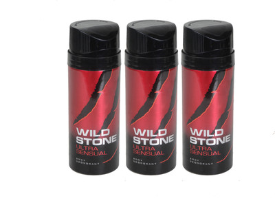 

Wild Stone ultra sensual-3 Deodorant Spray - For Men(450 ml, Pack of 3)