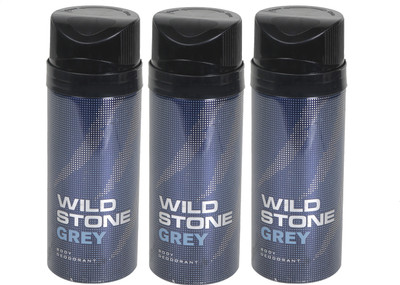 

Wild Stone grey3 Deodorant Spray - For Men(450 ml, Pack of 3)
