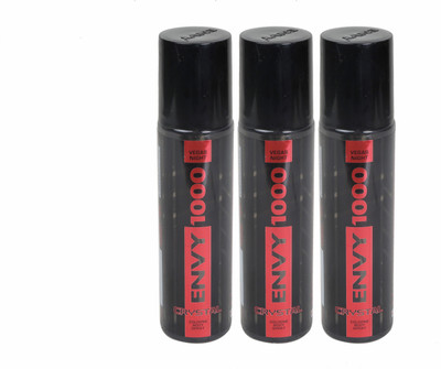 

Envy 1000 vegas night-3 Perfume Body Spray - For Men(450 ml, Pack of 3)